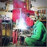 Our welder working to fix equipment